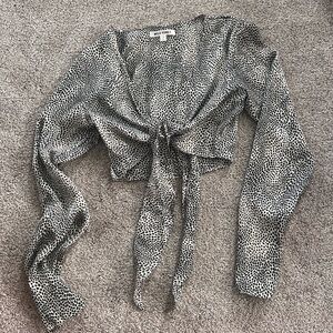 Stylish Black and White Women's Top